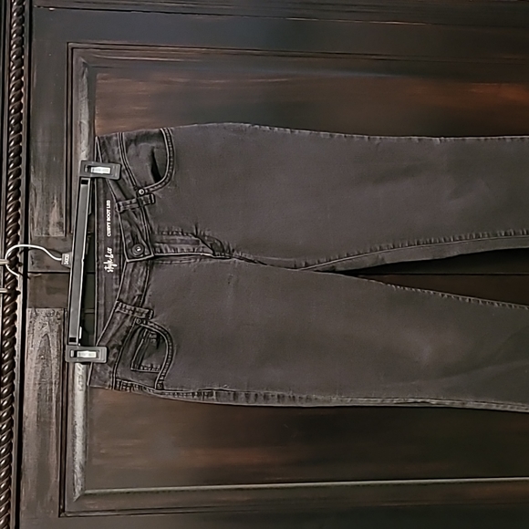 Style & Co. Denim - Curvy boot leg black jeans